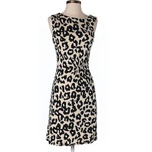 Loft cheetah print short length dress